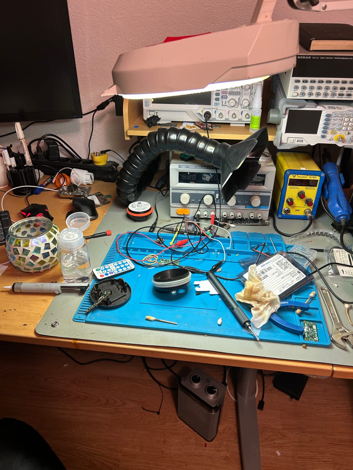 Audiophile power supply bench test setup